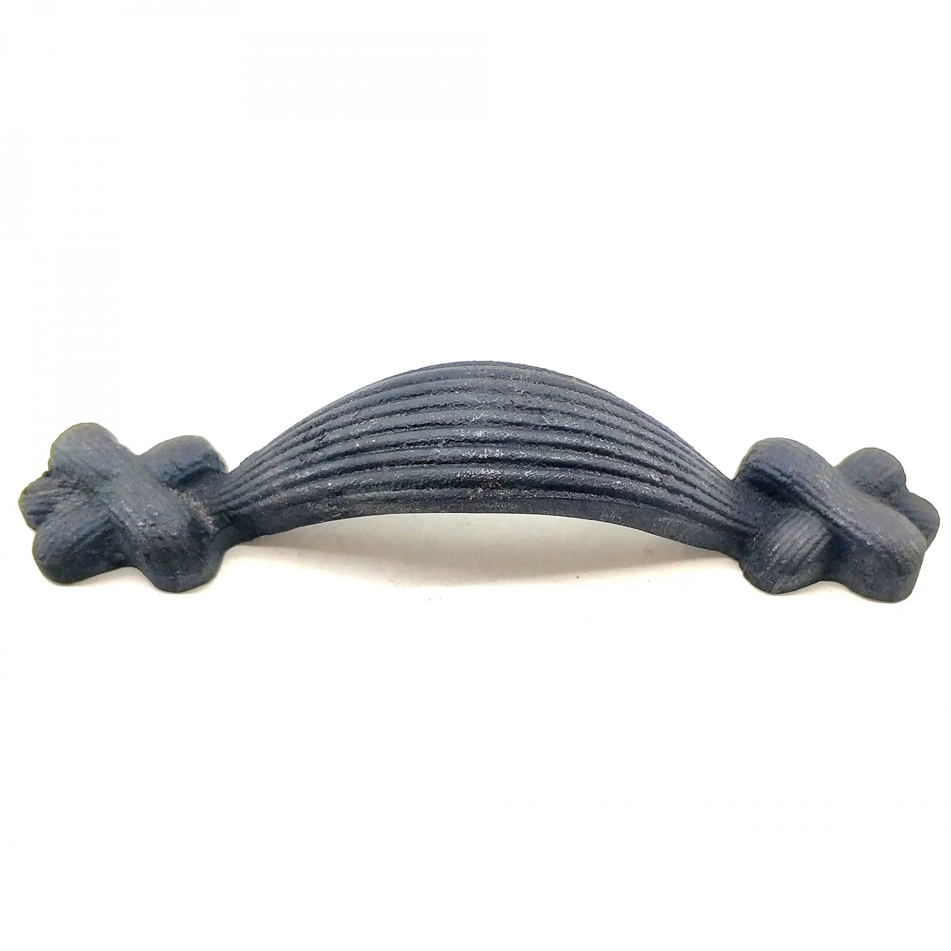 Antika Tarz Dekoratif Pirinç Örgü Mobilya Kulbu - 22x120 Mm, Oksit