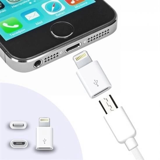 Apple İphone / İpad Micro Usb Dönüştürücü Adaptör Otg Aparat