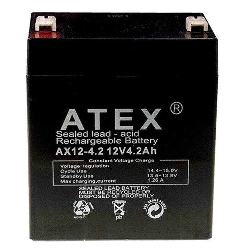 Atex Ax12-4.2 12 Volt - 4.2 Amper Akü 90 X 70 X 101 Mm