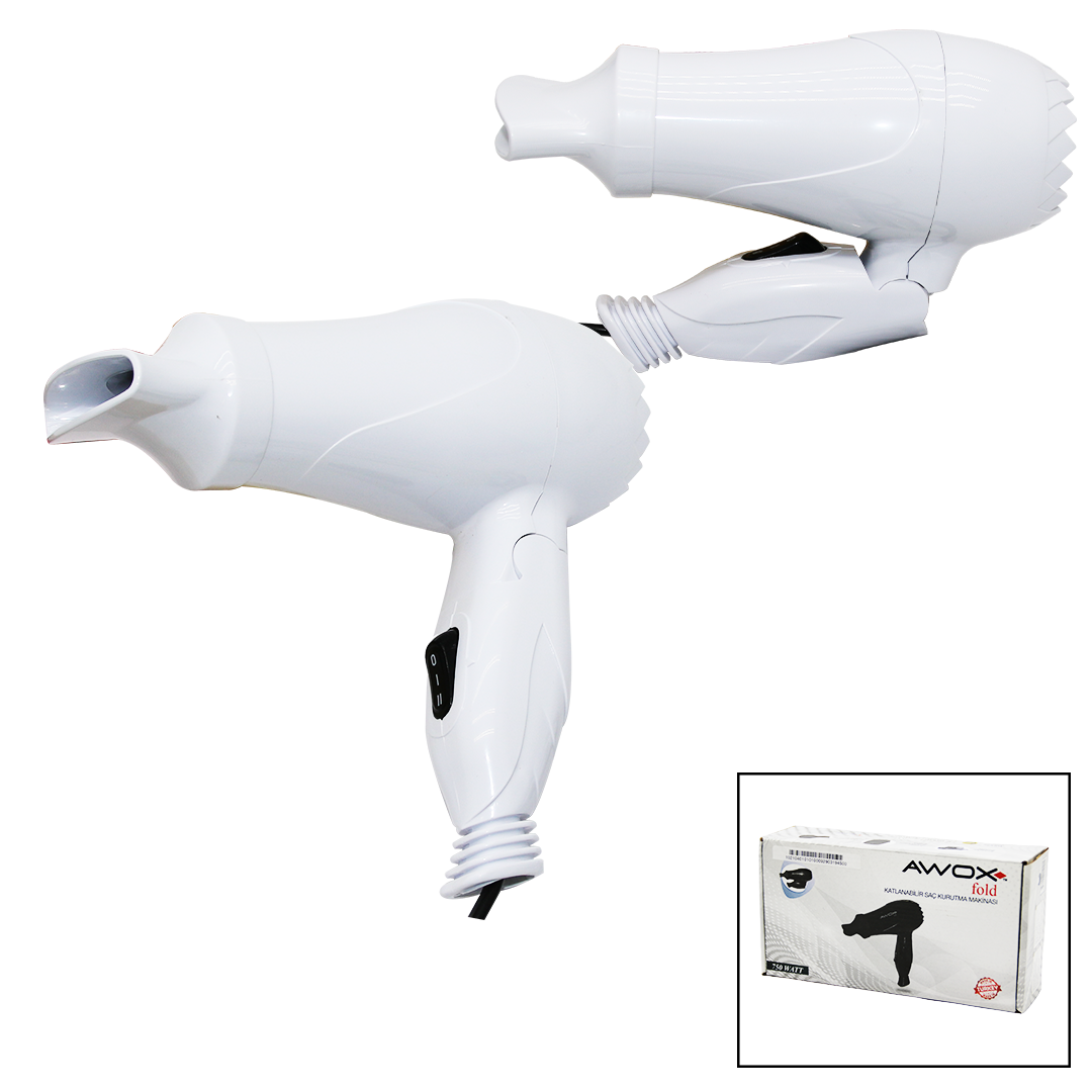 Awox Fold Saç Kurutma - Fön Maki̇nesi̇ Seyahat Ti̇pi̇ 750w