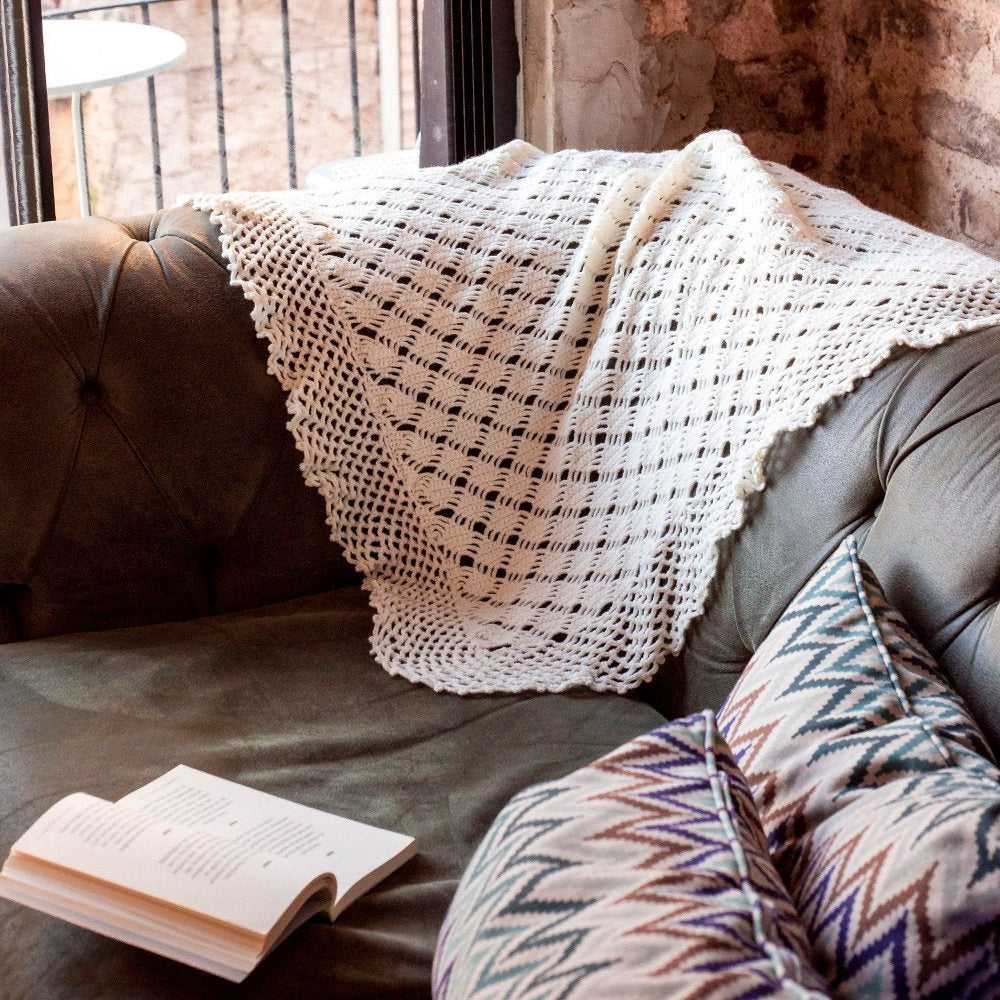 La Mia Lux Mercerized Cotton Beyaz El Örgü İpi - 2 - 33742