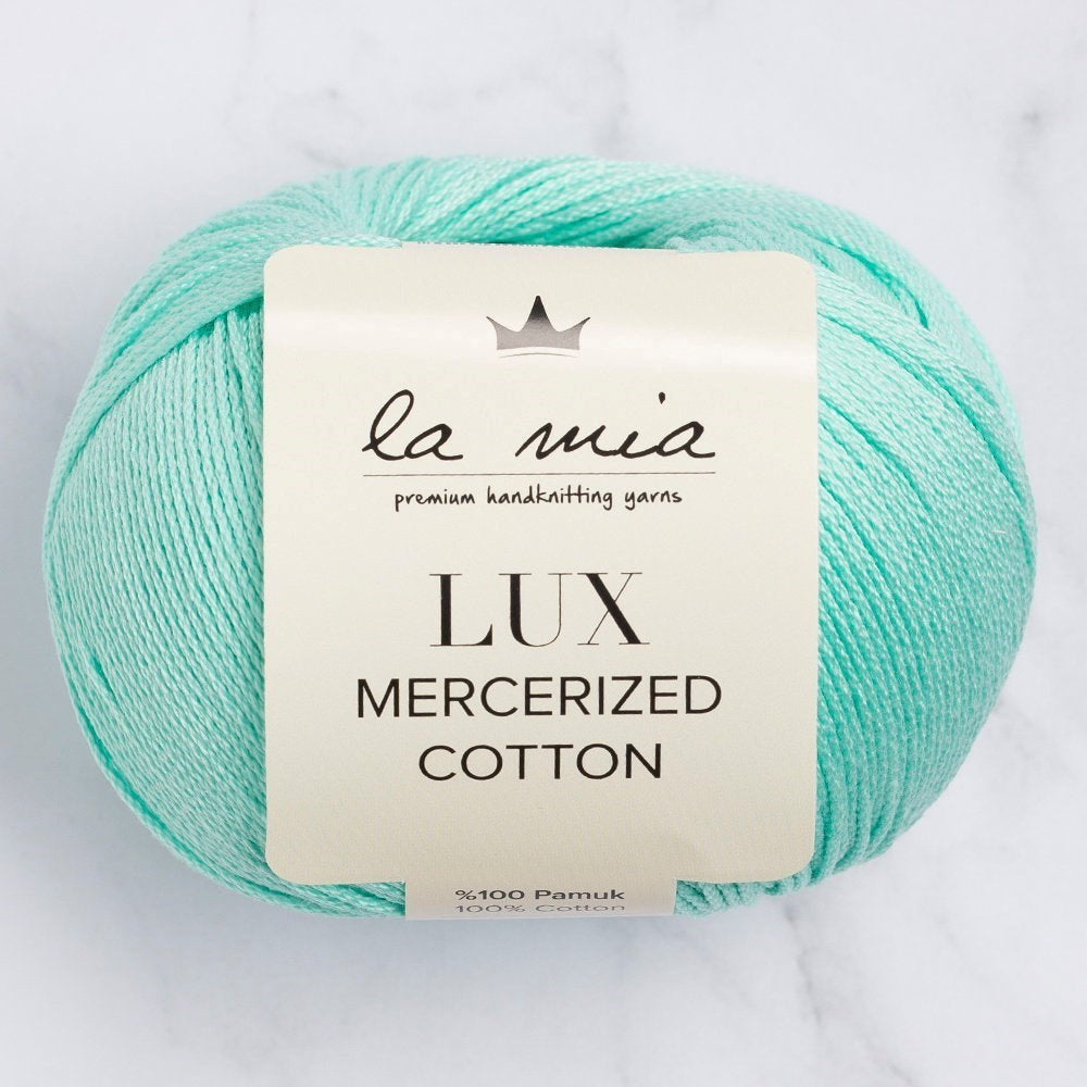 La Mia Lux Mercerized Cotton Su Yeşili El Örgü İpi - 137 - 33750