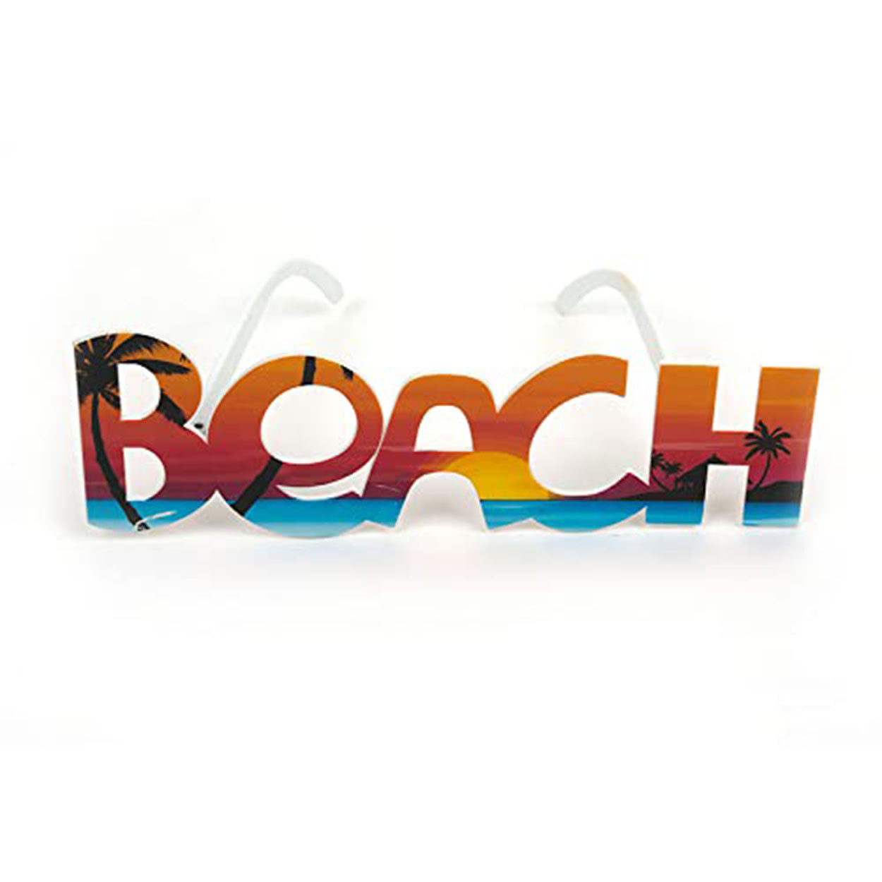Beach Yazılı Partı Gözlüğü Yaza Merhaba Hawaıı Show Gözlüğü 19x6 Cm