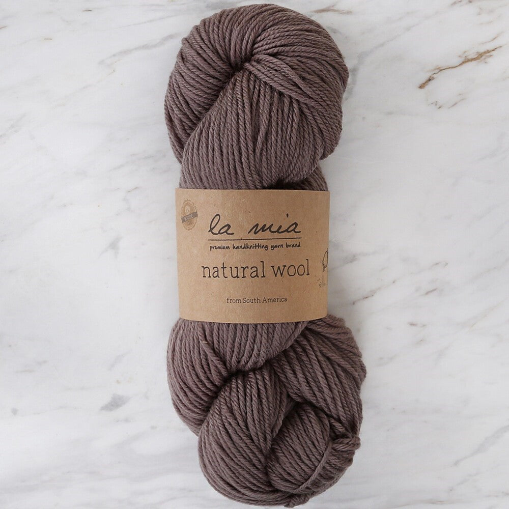 La Mia Natural Wool Açık Kahverengi El Örgü İpi - H5 - 33604