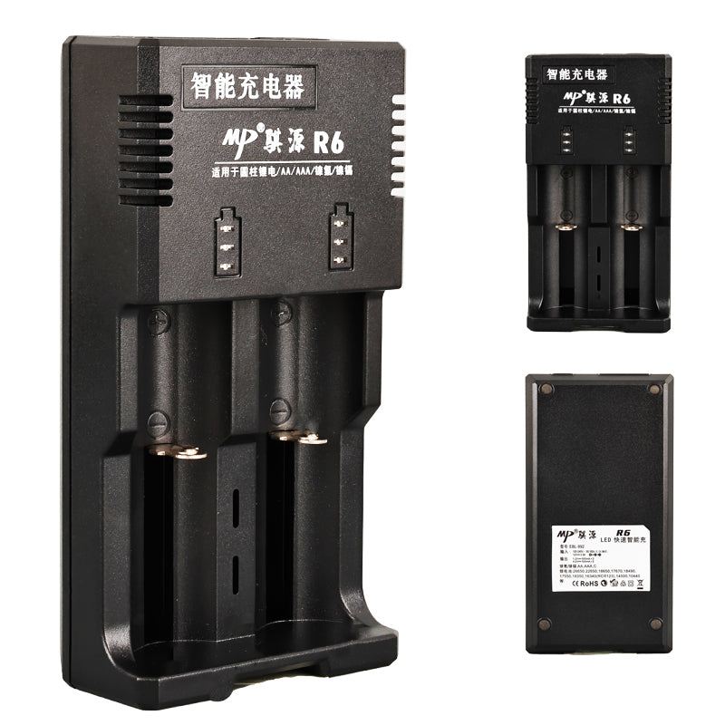 Beston R6 Aa/Aaa/Ni-Mh/Lityum İon/C Boy/123A/16340/10440/14500/18350/18490/17550/17670/18650/22650/26650 Pil Şarj Cihazı  