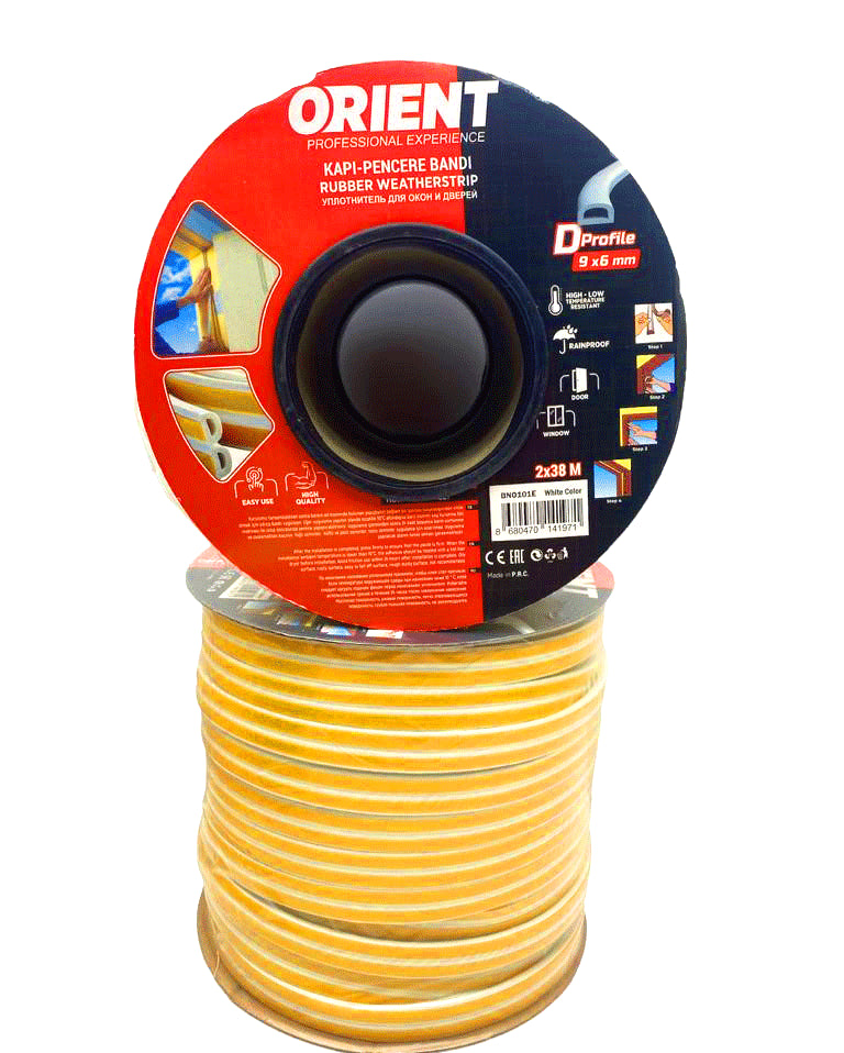 Beyaz 76Mt2X38Mbobin Fitil Kapı Pencere Bant