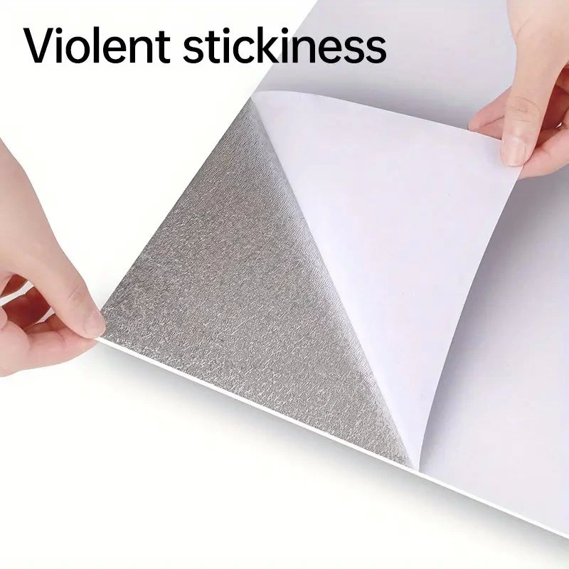 Beyaz Mermer Desenli Alüminyum Plastik Duvar Sticker