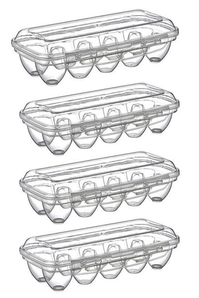 BUFFER® 10 Bölmeli Kilitli Kapaklı Yumurtalık Saklama Kutusu YU110