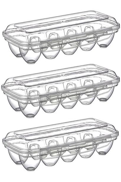 BUFFER® 10 Bölmeli Kilitli Kapaklı Yumurtalık Saklama Kutusu YU110