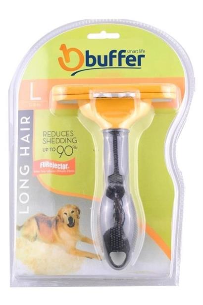 BUFFER® 23 KG Üzeri Uzun Tüylü Köpekler İçin Tüy Toplayıcı Ergonomik Tarak