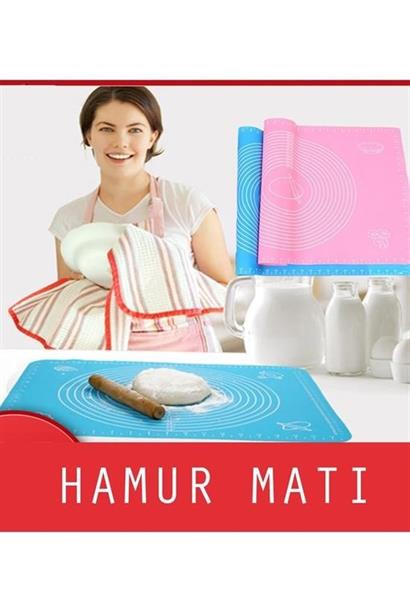 BUFFER® 30*40 cm Hamur Matı Silikon Ölçekli Kullanımı Kolay Hamur Açma Matı