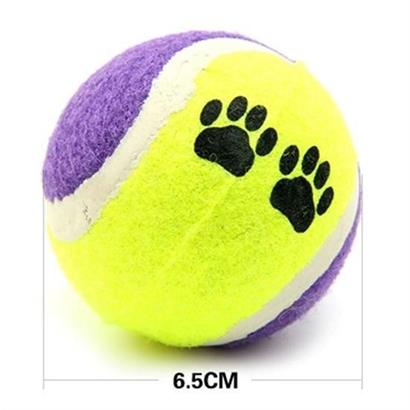 BUFFER®  3lü Renkli Desenli Tenis Topu Kedi Köpek Oyuncağı