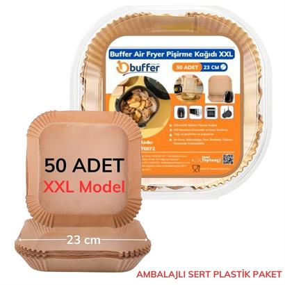 50 Adet Air Fryer Pişirme Kağıdı Tek Kullanımlık 23   cm   Kare Pişirme Kağıdı Xxl