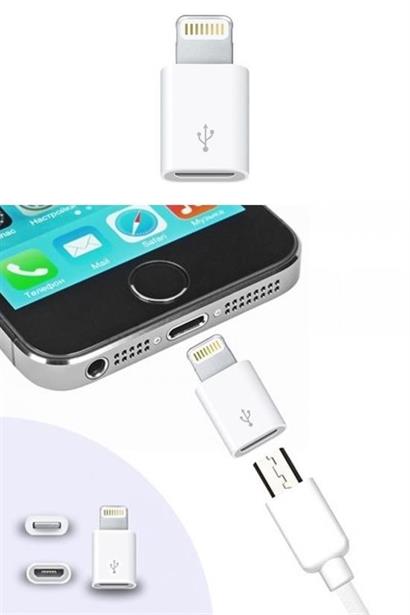 BUFFER® Apple iPhone / iPad Micro Usb Dönüştürücü Adaptör OTG Aparat