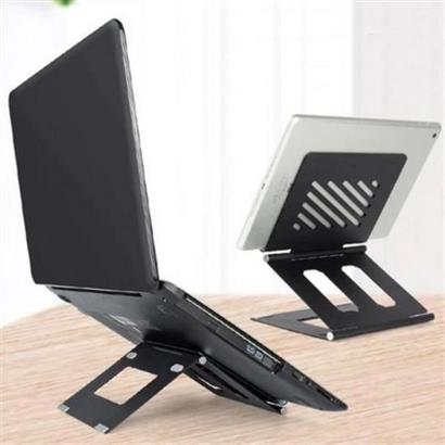 Buffer®  Ayarlanabilir Metal Dizüstü Destek Tabanı Katlanabilir Taşınabilir Laptop Sehpası Standı