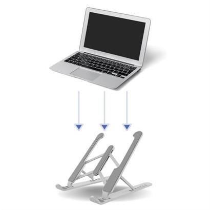 BUFFER® Ayarlanabilir Plastik Dizüstü Destek Tabanı Katlanabilir Taşınabilir Laptop Sehpası Yükselti