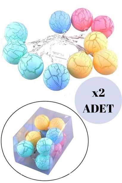 BUFFER® Dekoratif Minik 10 Toplu Ledli  Dekoratif Dolama Renkli Led