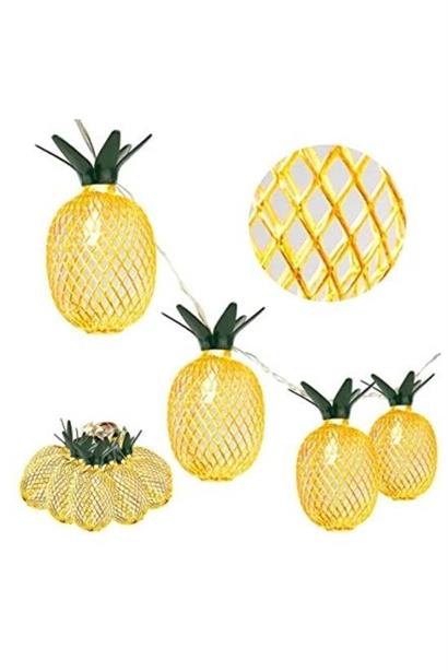 BUFFER® Dekoratif Pilli Pineapple Ananas Pilli Şerit Led Işık (1 Metre)