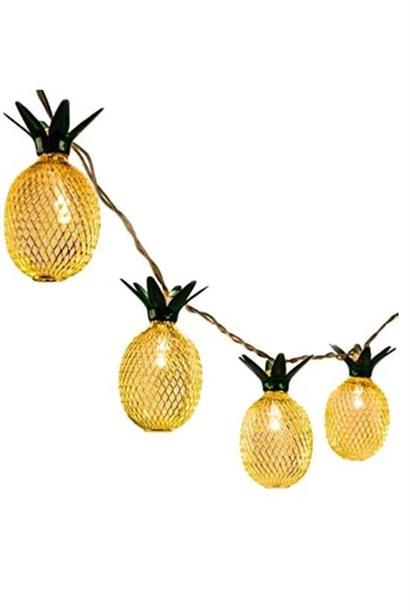 BUFFER® Dekoratif Pilli Pineapple Ananas Pilli Şerit Led Işık (1 Metre)