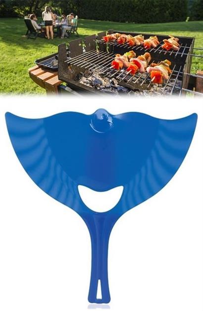 Ergonomik Plastik Renk'li Barbekü Mangal Yakma Yelleme Yelpazesi