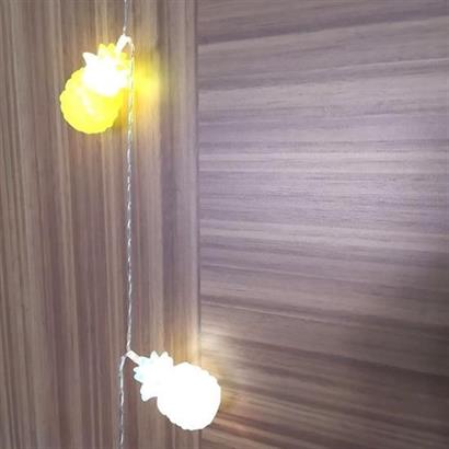 BUFFER® Karışık Renk Dekoratif Ananas Dolama 10’lu Şerit Led Işık Zinciri