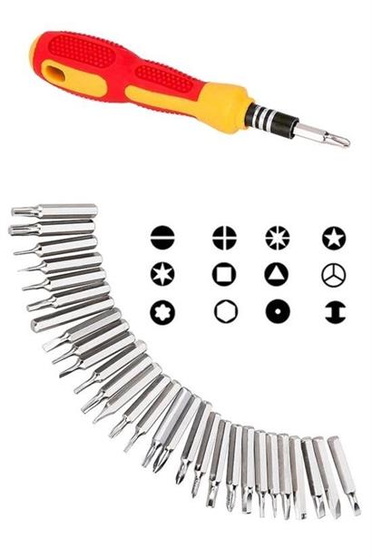 BUFFER® Orta 31 Parça Hassas Tornavida Bits Uç Seti Yumurta Tornavida