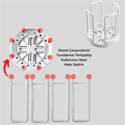 BUFFER® Tabak Bardak Kase Standı Bulaşık Kurutma Tutucu Mutfak Düzenleyici Organizatör