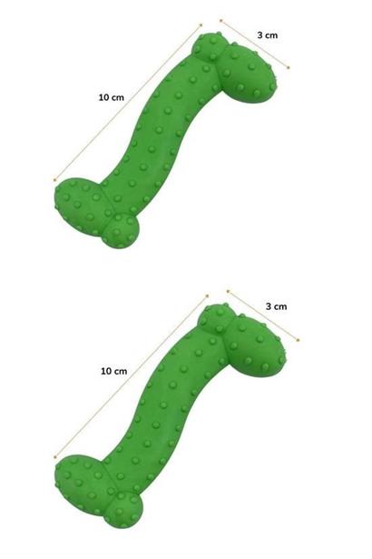 BUFFER® Tiny Kemik Oyuncağı Tırtıklı Yüzey Küçük Kemik Plastik Köpek Oyuncağı