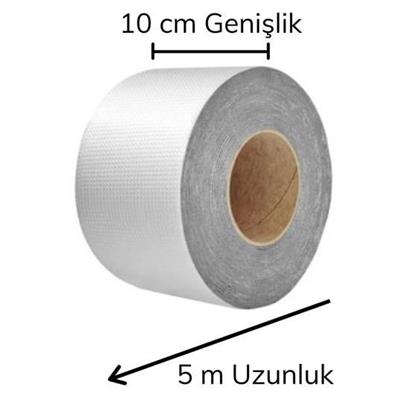 Buffer Yüksek Sıcaklık Dayanan Su Geçirmez Çatı Boru Duvar Çatlak Yapışkan Bant Folyo 5 mt x 10 cm