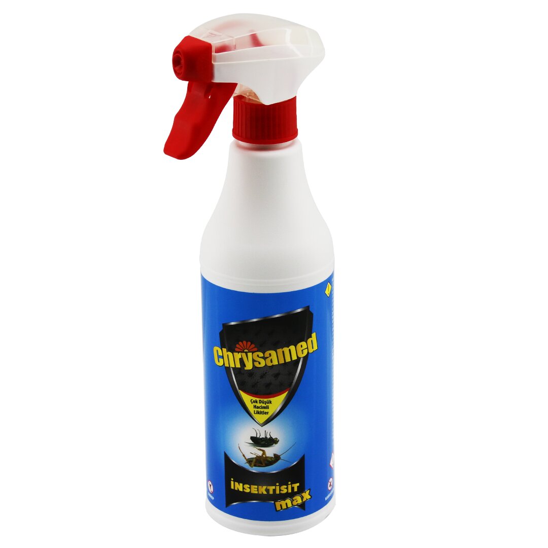 Chrysamed İnsektisit Max Sıvı Böcek İlaç Sprey 500Ml Hamamböcek - Kene - Akrep - Karınca - Tahta Kurusu