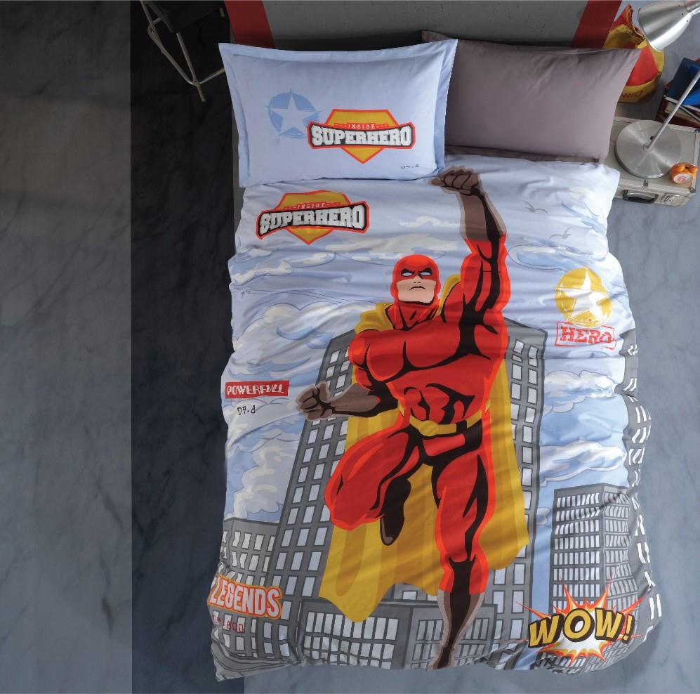 Genç Ranforce Tek Kişilik Nevresim Takımı Super Hero