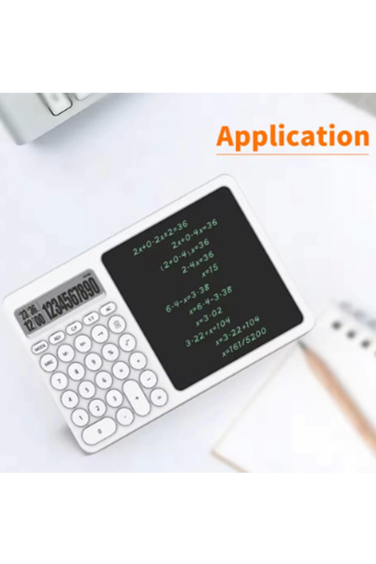 Çok Amaçlı Digital Hesap Makinesi Lcd Ekran Yazma Tableti Ofis Okul İçin Silinebilir El Yazısı Not