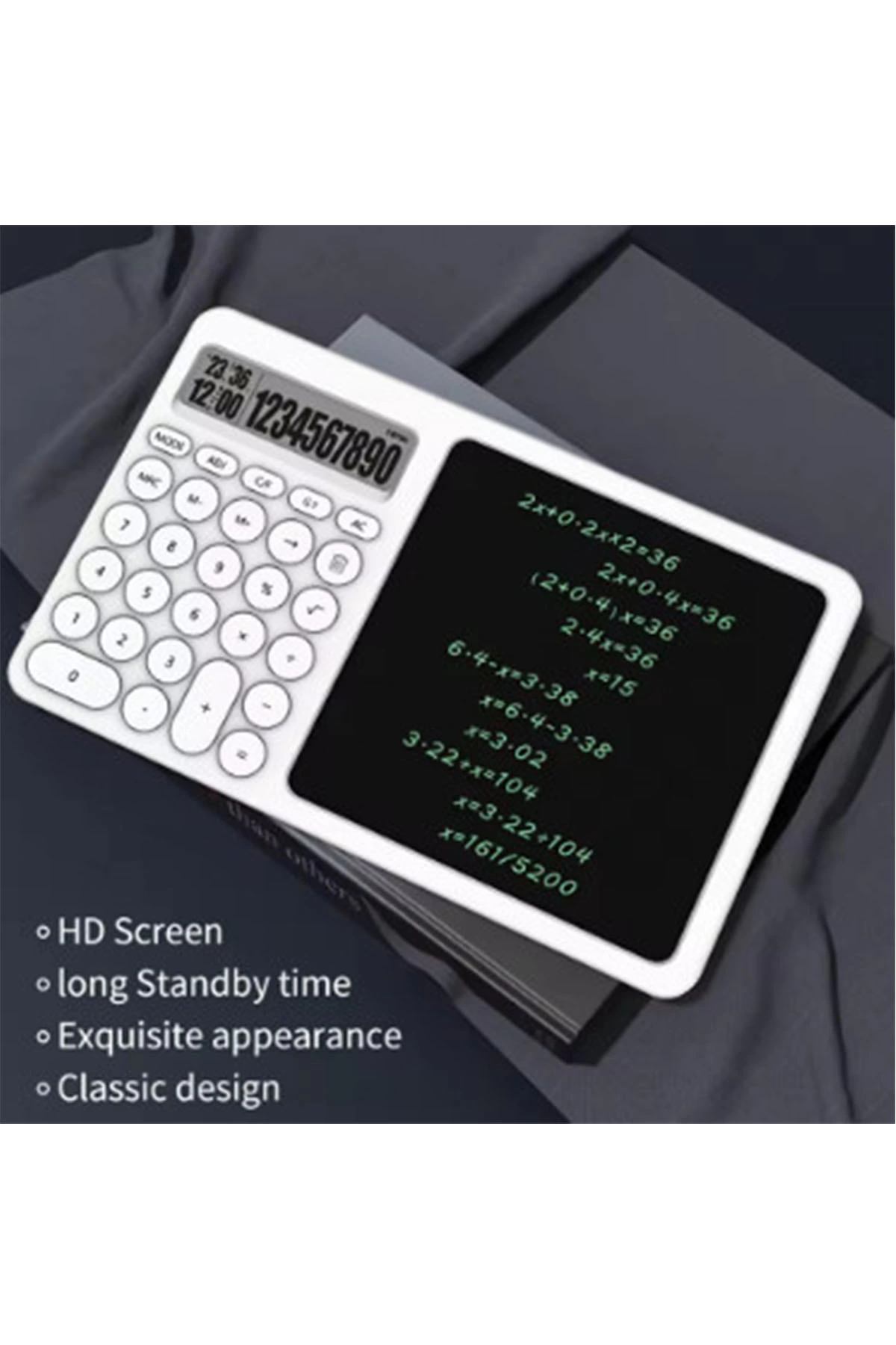 Çok Amaçlı Digital Hesap Makinesi Lcd Ekran Yazma Tableti Ofis Okul İçin Silinebilir El Yazısı Not