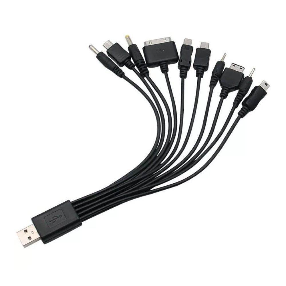 Çoxfunksiyalı 10 USB şarj kabeli 