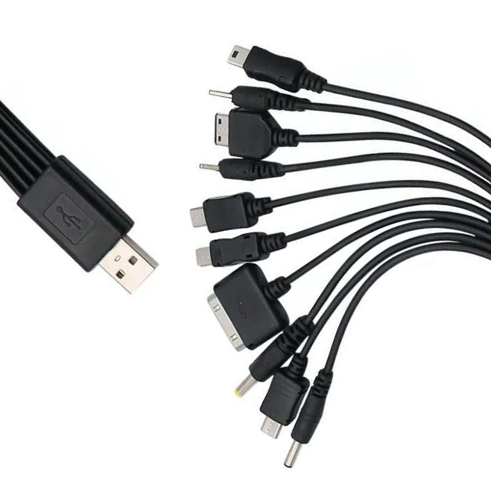 Çoxfunksiyalı 10 USB şarj kabeli 