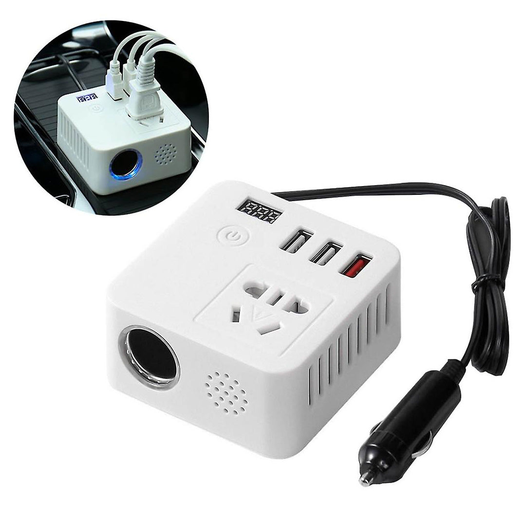 çok Fonksi̇yonlu Usb Araç İnvertörü 12v/24v 220v Güç Dönüştürücü