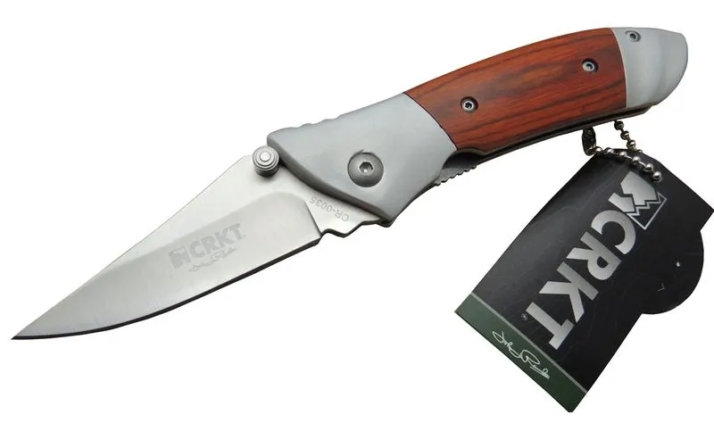 Cr 0035 Rd Kamp Çakı 18 Cm - Metal Ampampamp Gül Ağacı Saplı, Kılıflı, Kutulu