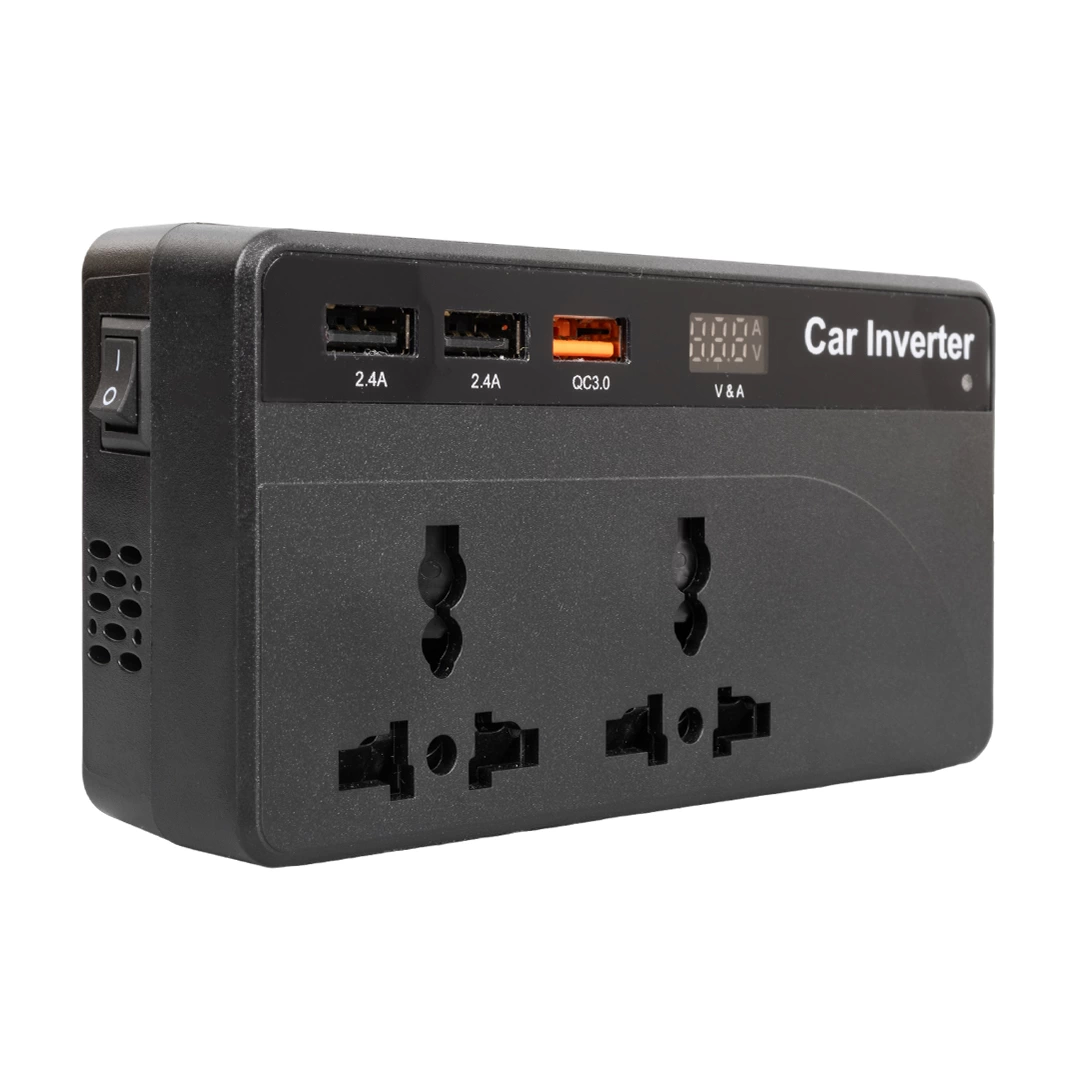 Cz01/12v-24v 12-24 Volt 200 Watt 3 Usb Girişli Araç Power Inverter