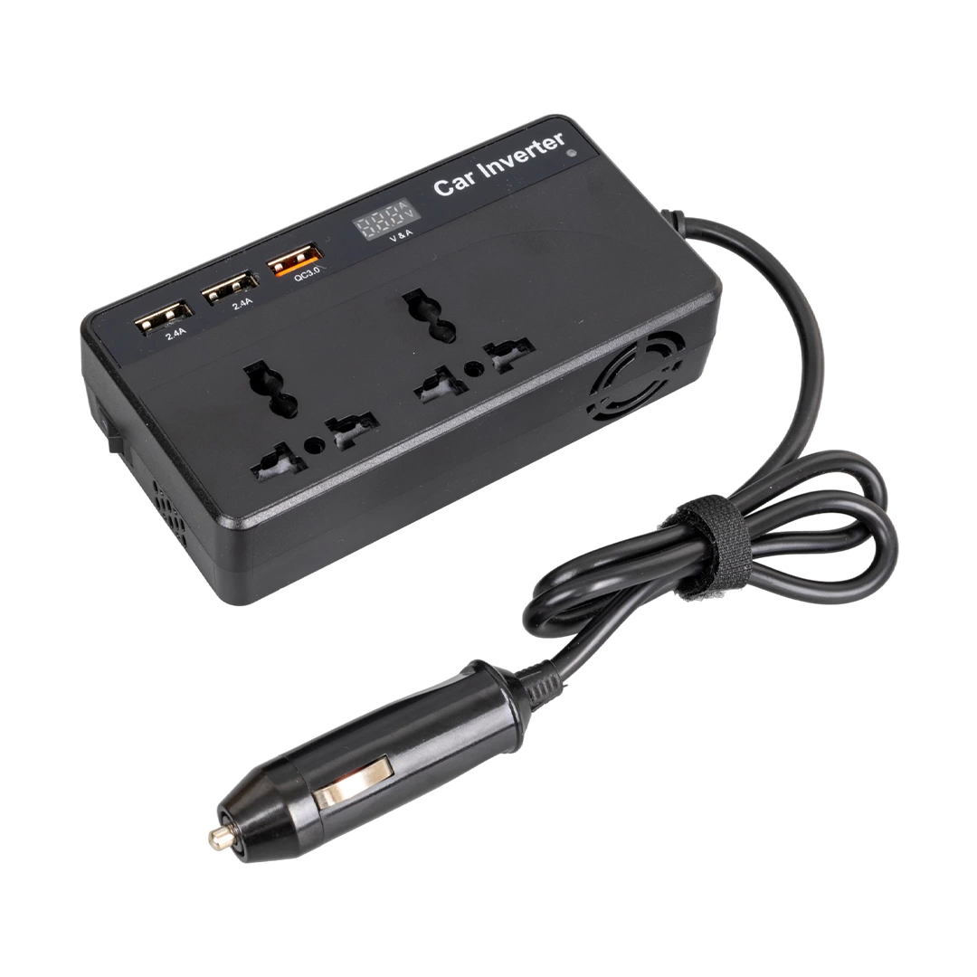 Cz01/12v-24v 12-24 Volt 200 Watt 3 Usb Girişli Araç Power Inverter