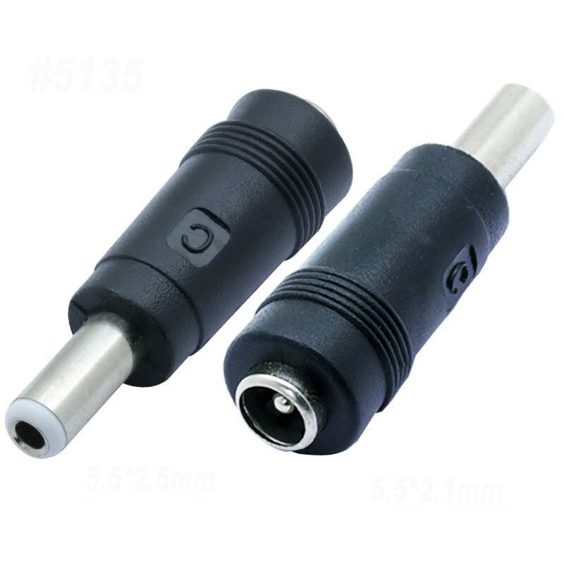 DC 2,1 mm dişi / 2,5 mm kişi konvertor yuvası fiş adapteri 