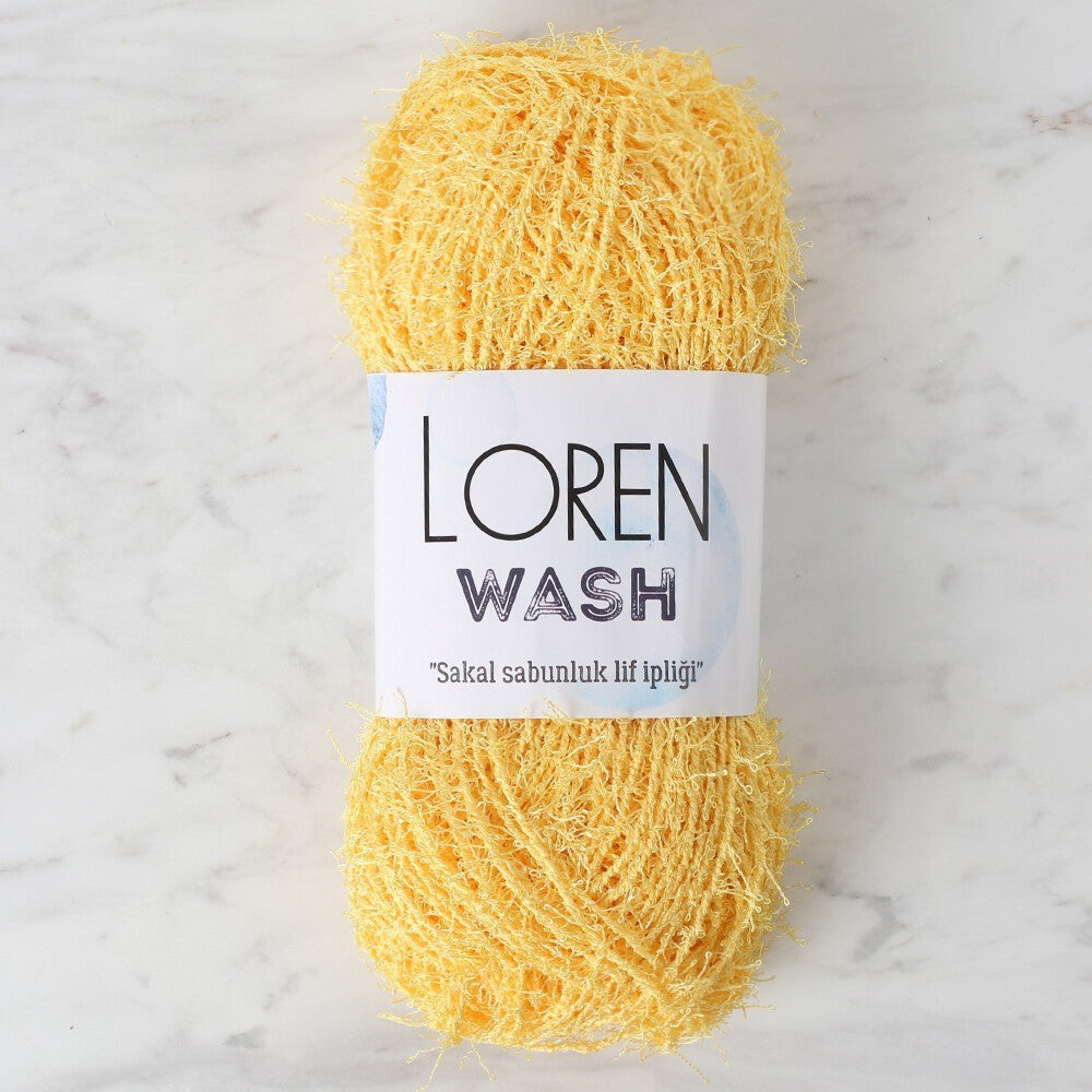 Loren Wash Sarı El Örgü İpi - R086 - 34033