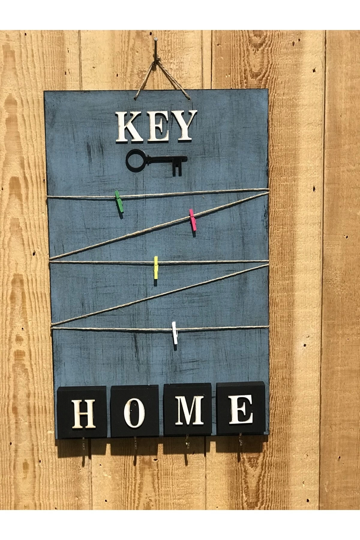 Dekoratif Home Keys Ahşap Resimlik Ve Notluk