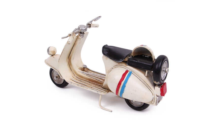 Vintage Tasarım Dekoratif Metal Scooter