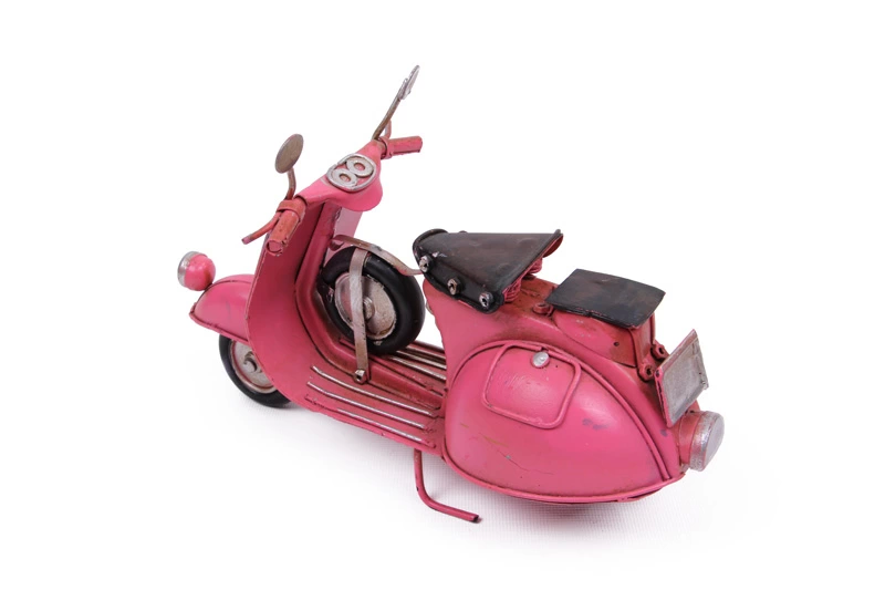 Vintage Tasarım Dekoratif Metal Scooter