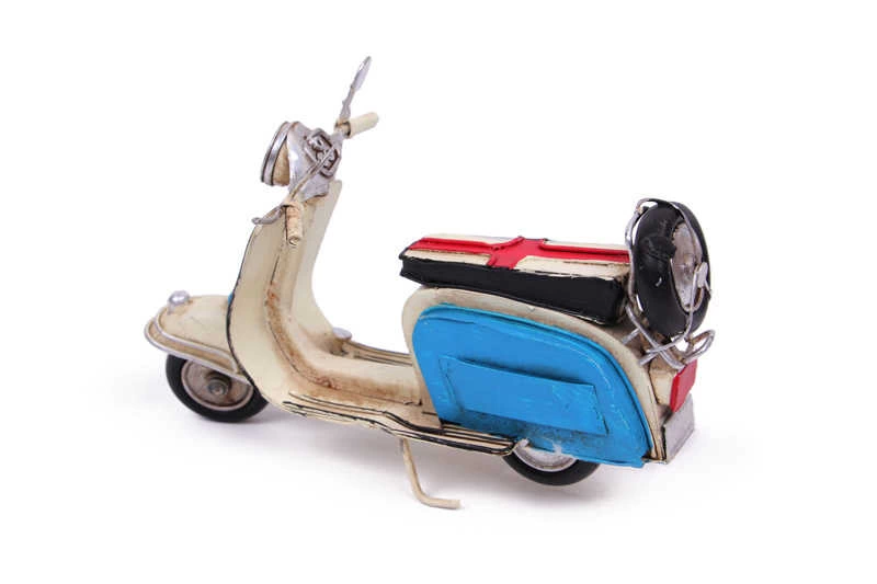 Vintage Tasarım Dekoratif Metal Scooter