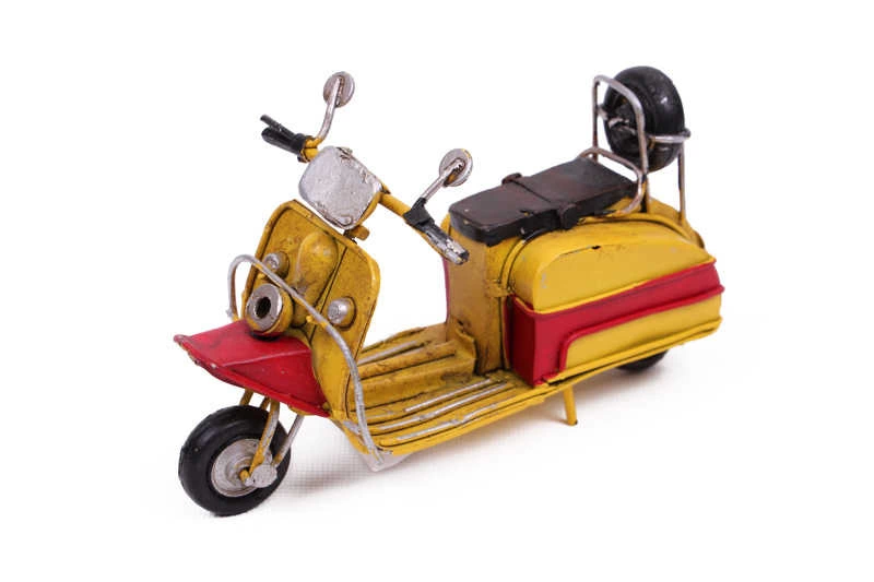 Vintage Tasarım Dekoratif Metal Scooter