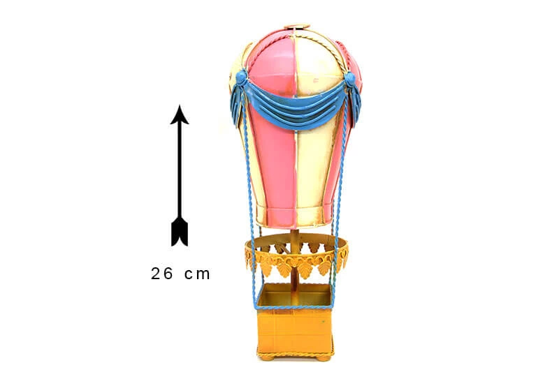 Vintage Tasarım Dekoratif Metal Sıcak Hava Balonu