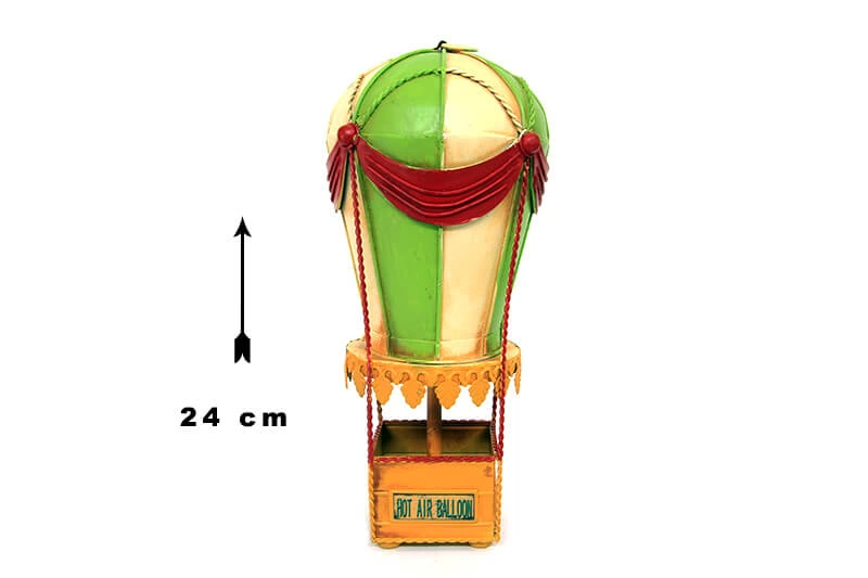 Vintage Tasarım Dekoratif Metal Sıcak Hava Balonu