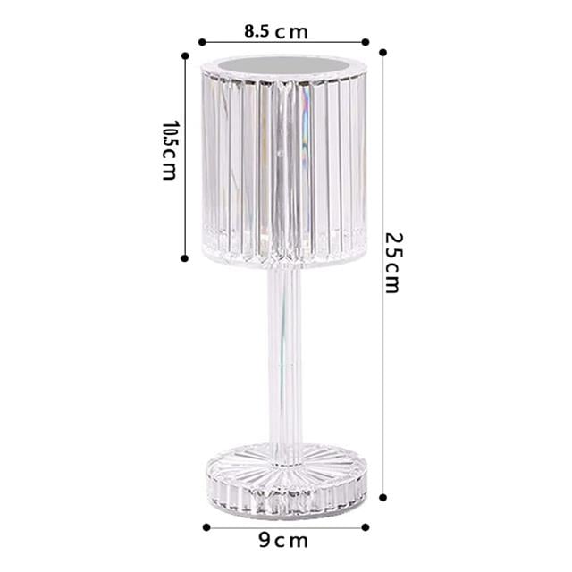 Dekoratif RGB LED&amp;apos;li Ambiyans Masa Gece Lambası Şarjlı Dokunmatik Tuşlu HA-1788