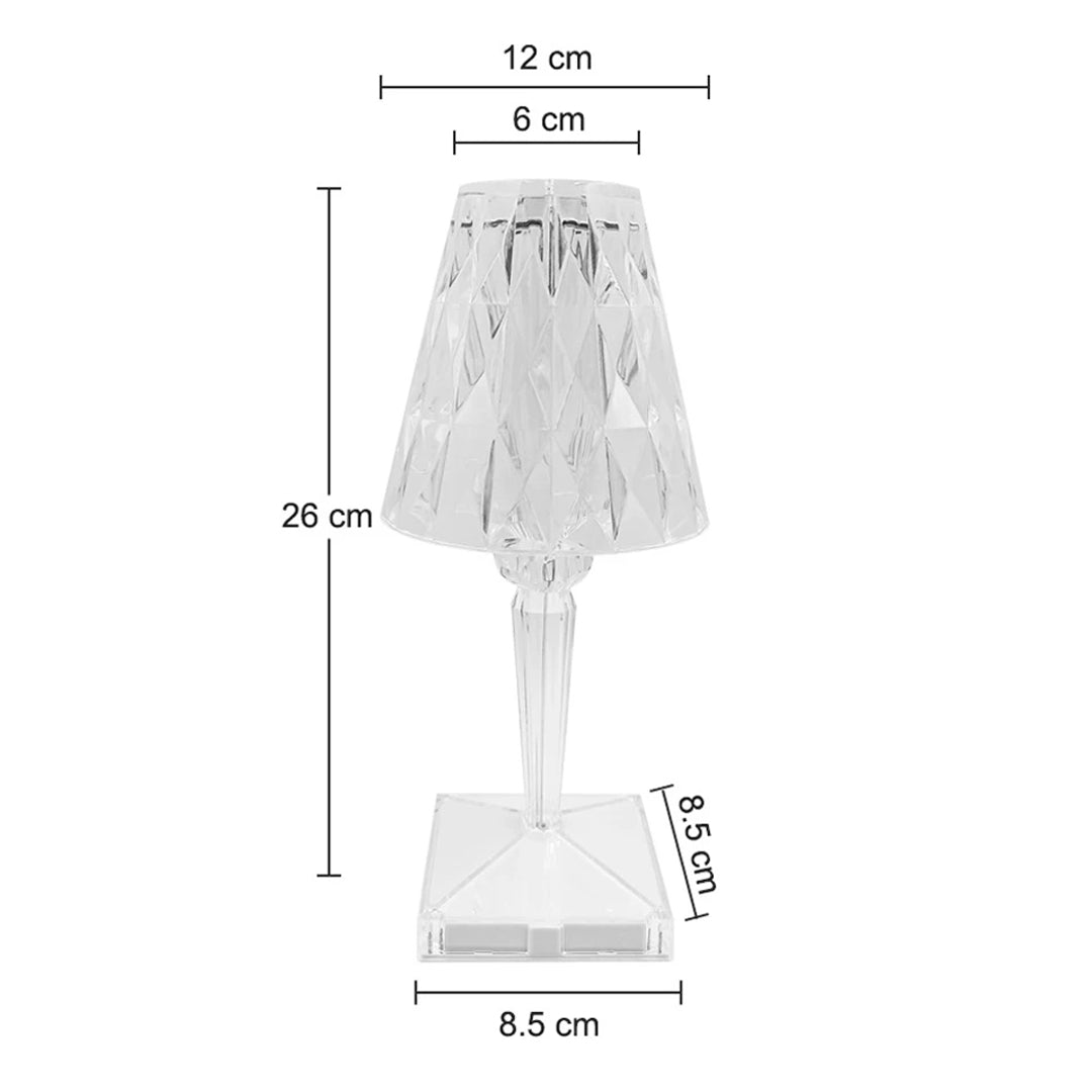 Dekoratıf Rgb Ledlı Ambıyans Masa Gece Lambası Uzaktan Kumandalı şarjlı Dokunmatık Tuşlu